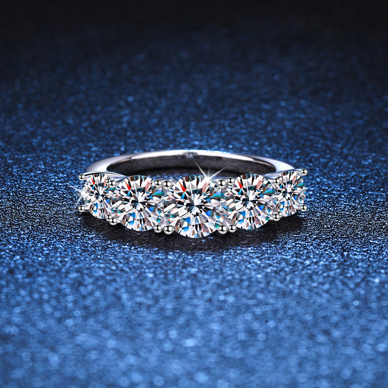 3.6 Carat Moissanite Eternity Ring in S925 Sterling Silver