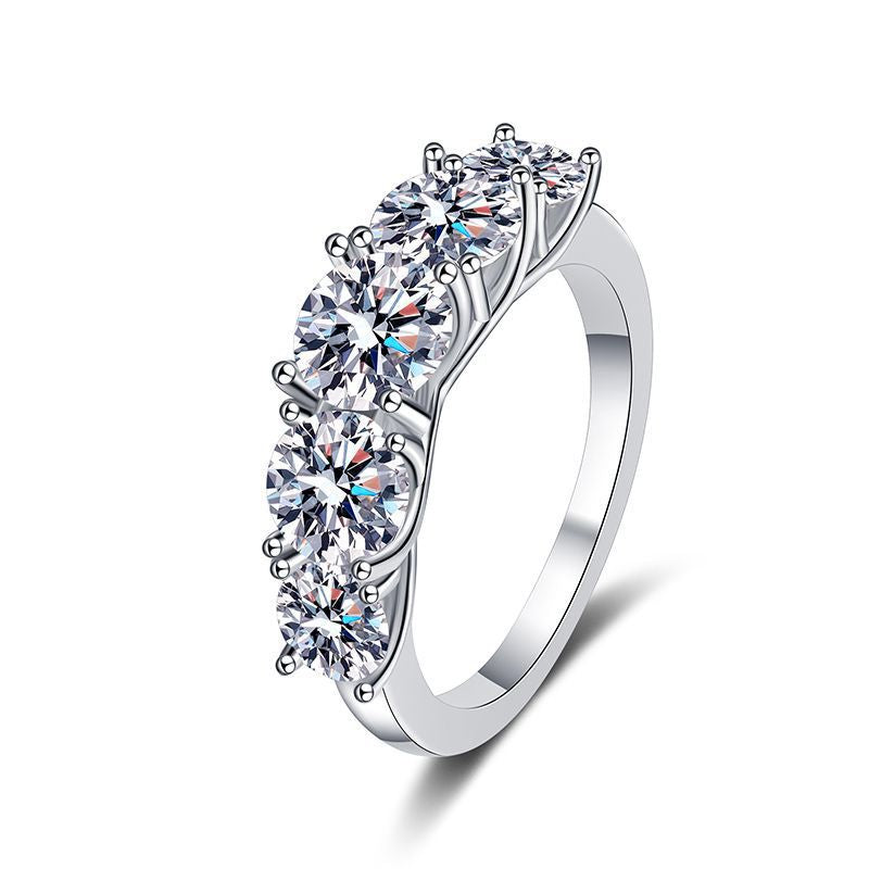 3.6 Carat Moissanite Eternity Ring in S925 Sterling Silver