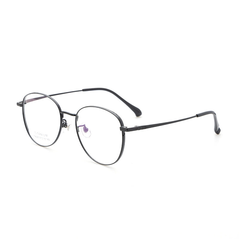 Retro Polygon Titanium Alloy Eyeglass Frame – G603