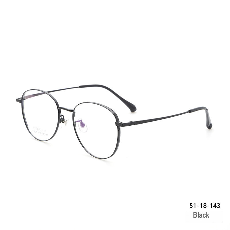 Retro Polygon Titanium Alloy Eyeglass Frame – G603