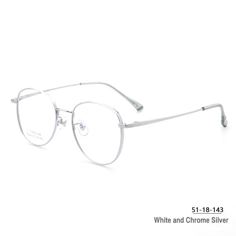 Retro Polygon Titanium Alloy Eyeglass Frame – G603